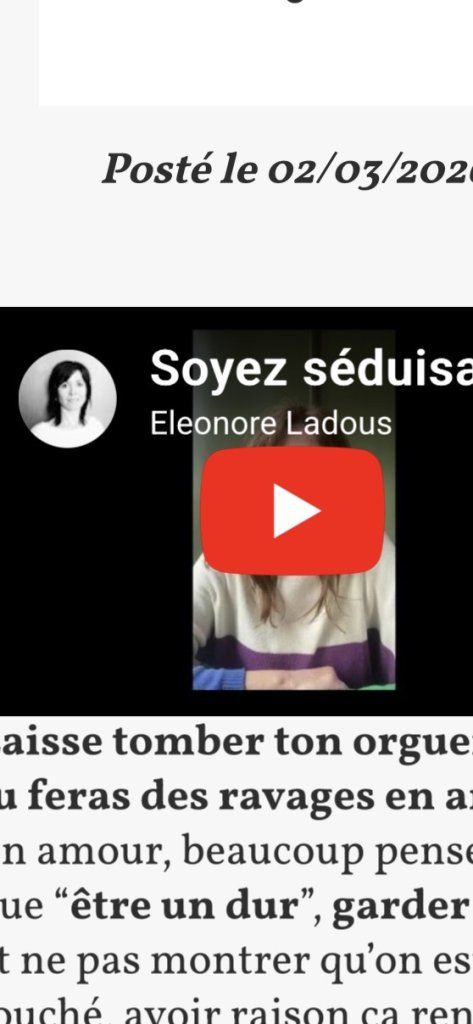 Soyez séduisant, mais pas là ou vous le croyez !